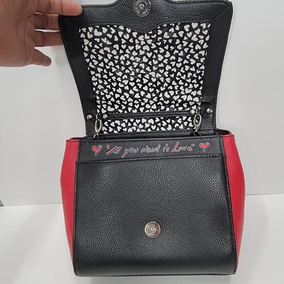 BRIGHTON ASTARA LOVE HEART TOP HANDLE CROSSBODY BAG, RED - Picture 5 of 10